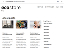 Tablet Screenshot of blog.ecostore.co.nz