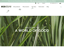 Tablet Screenshot of ecostore.co.nz